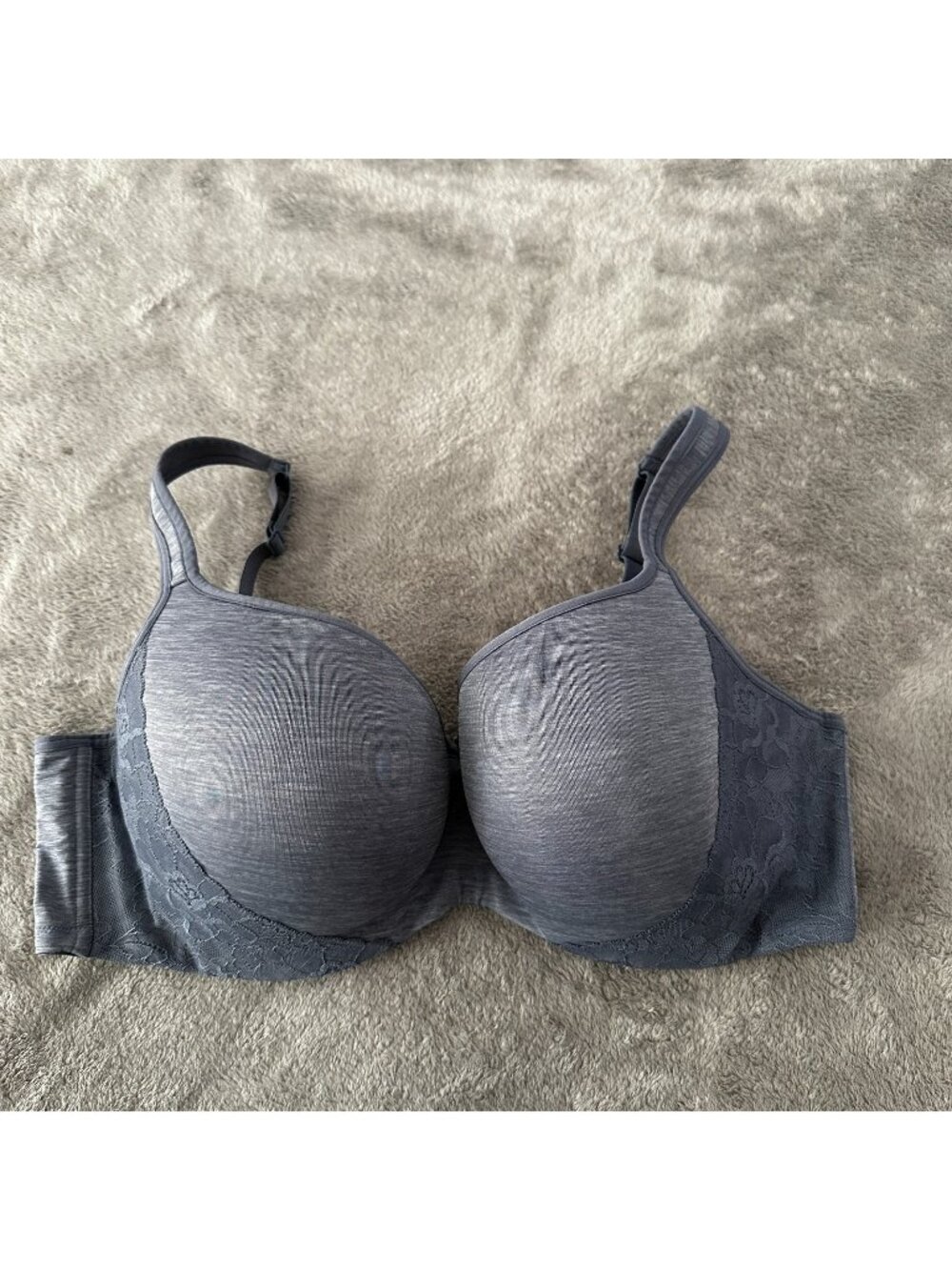 Cacique Blue Underwire Bra Smooth Balconette 44DD